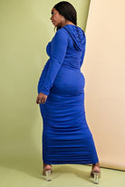 Curve Appeal Hooded Maxi Dress - Adorned Rebel