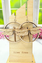 Dancing Dragonfly Wood Earrings - Adorned Rebel