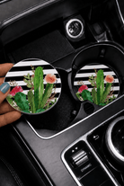Desert Bloom Car Coasters - Adorned Rebel