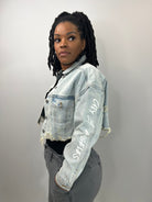 Distressed LA Denim Jacket | FINAL SALE - Adorned Rebel