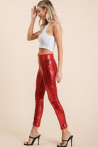 Elastic Waist Sequin Leggings | FINAL SALE - Adorned Rebel