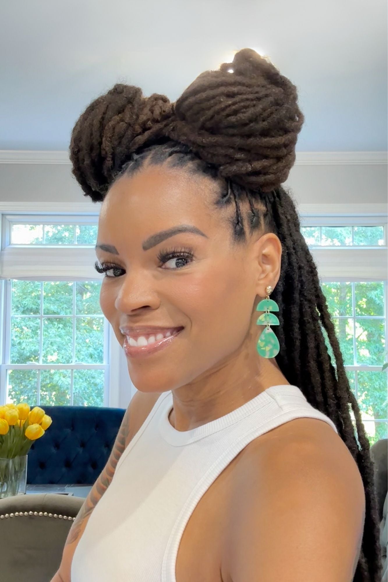 Emerald Dream Drop Earrings - Adorned Rebel