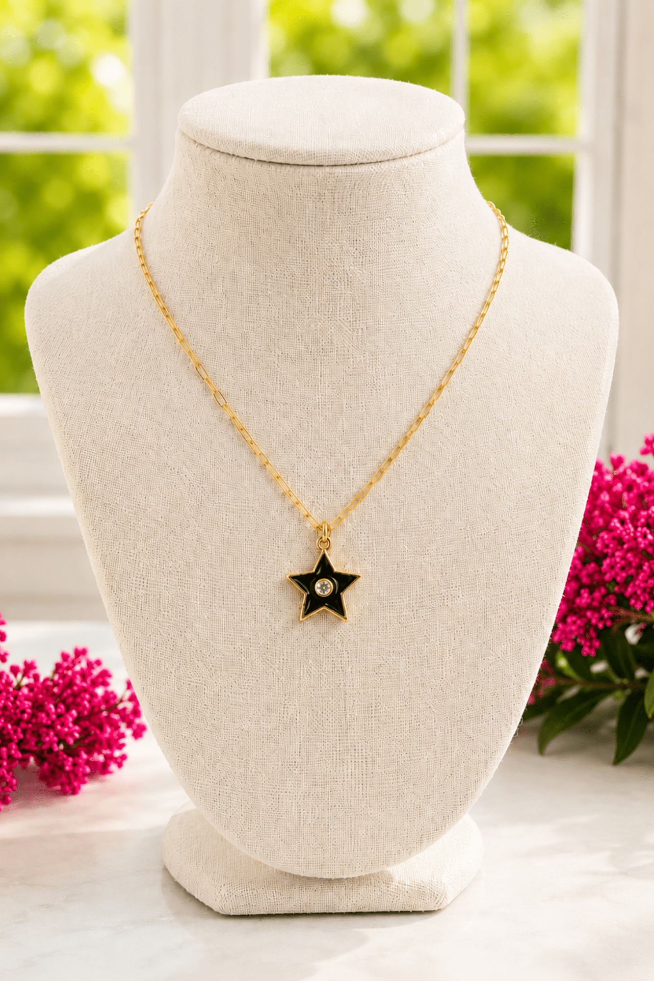 Gold and Black Star Charm - Adorned Rebel