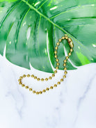 Gold Ball & Chain Necklace - Adorned Rebel