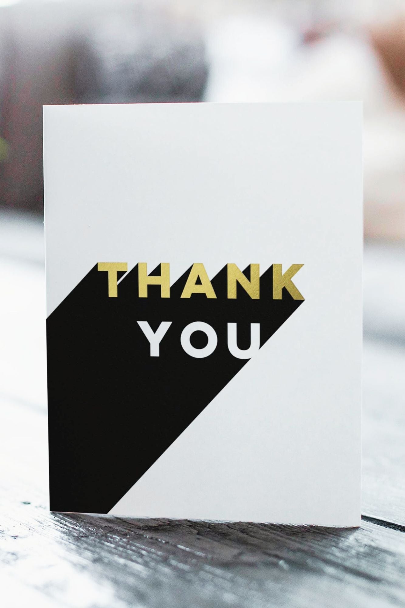 Gold Glam Thank You Card - Adorned Rebel