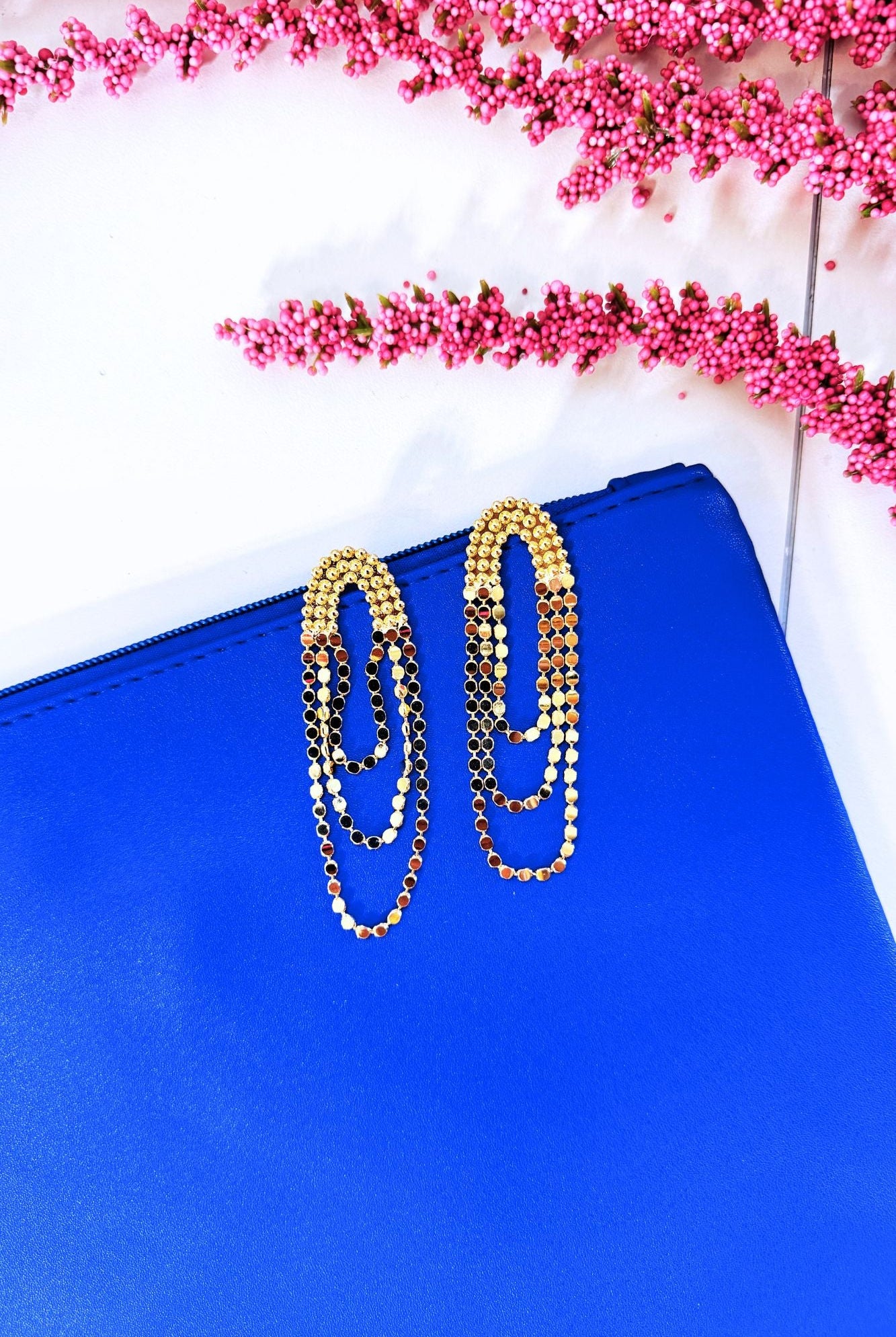 Golden Gala Drop Earrings - Adorned Rebel