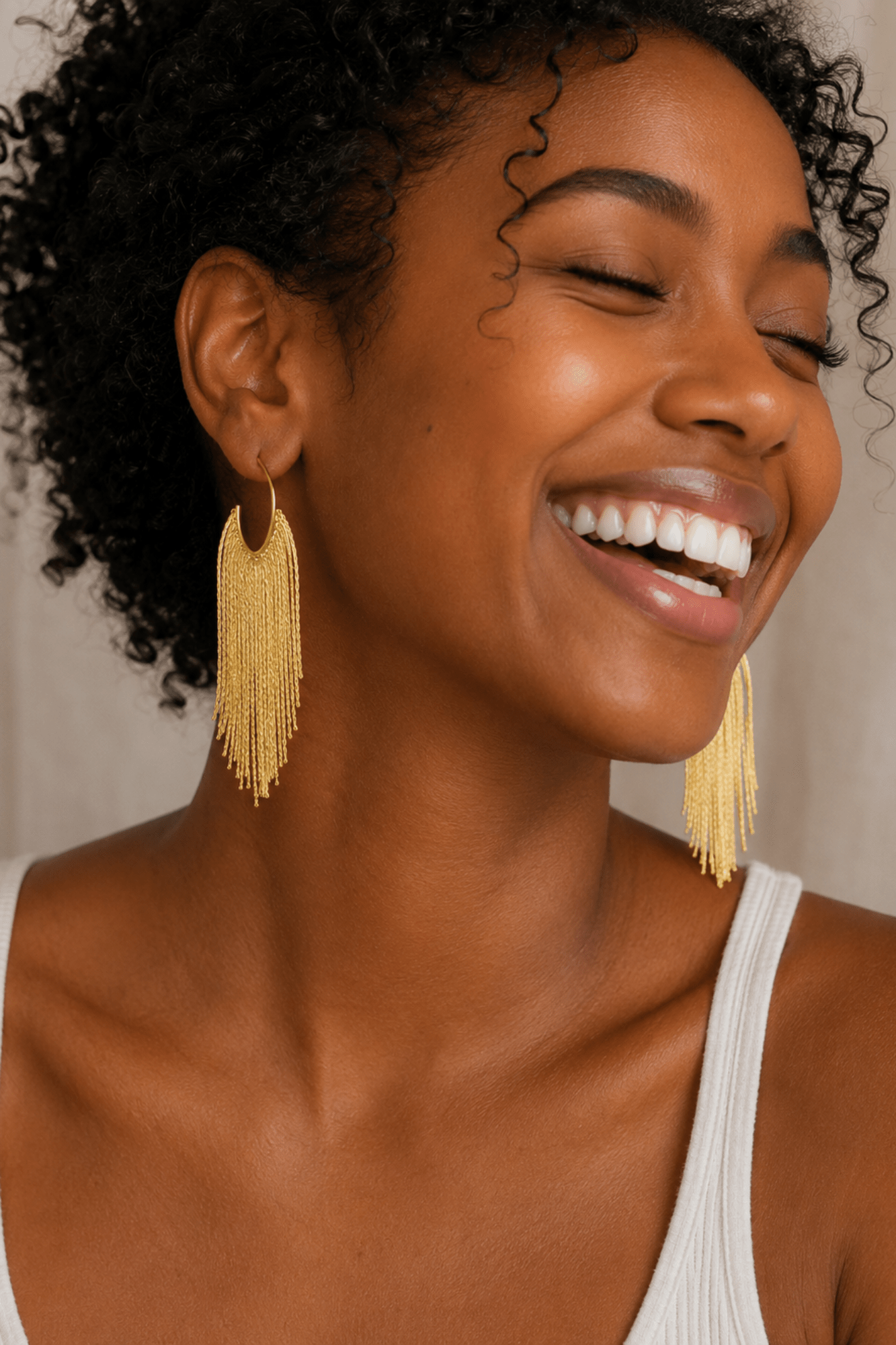 Golden Girl Fringe Earrings - Adorned Rebel