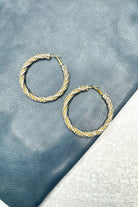 Golden Glimmer Hoop Earrings - Adorned Rebel