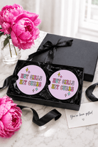 Hot Girls Hit Curbs Car Coasters - Adorned Rebel