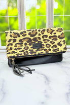 Leopard Crush Foldover Clutch - Adorned Rebel