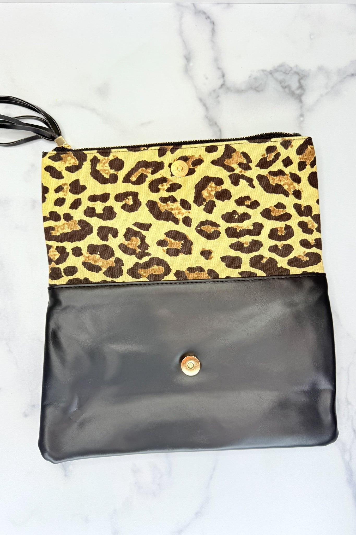 Leopard Crush Foldover Clutch - Adorned Rebel