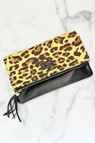 Leopard Crush Foldover Clutch - Adorned Rebel