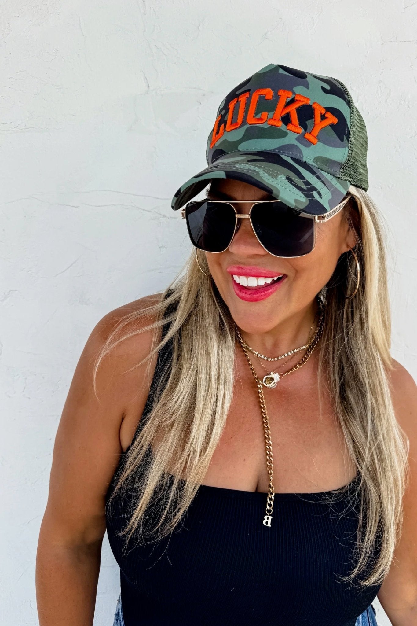 Lucky Charm Camo Trucker Hat - Adorned Rebel