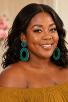 Lush Green Dangle Earrings - Adorned Rebel