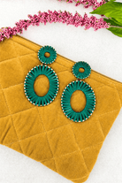 Lush Green Dangle Earrings - Adorned Rebel