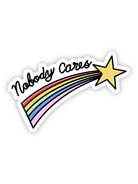 Nobody Cares Shooting Star Sticker - Adorned Rebel