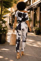 Noir Splash Jumpsuit - Adorned Rebel