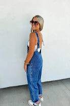 On - the - Go Denim Jumpsuit - Adorned Rebel