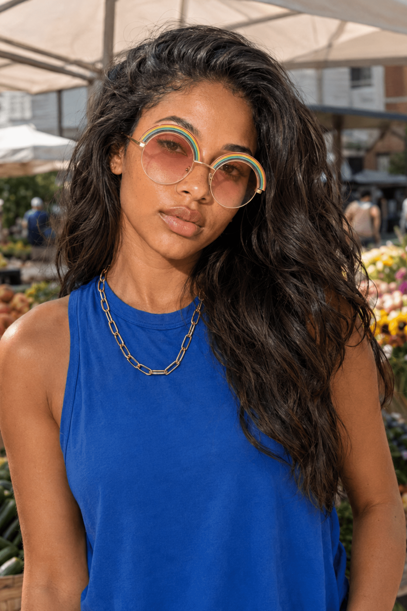 Rainbow Brighter Sunglasses - Adorned Rebel