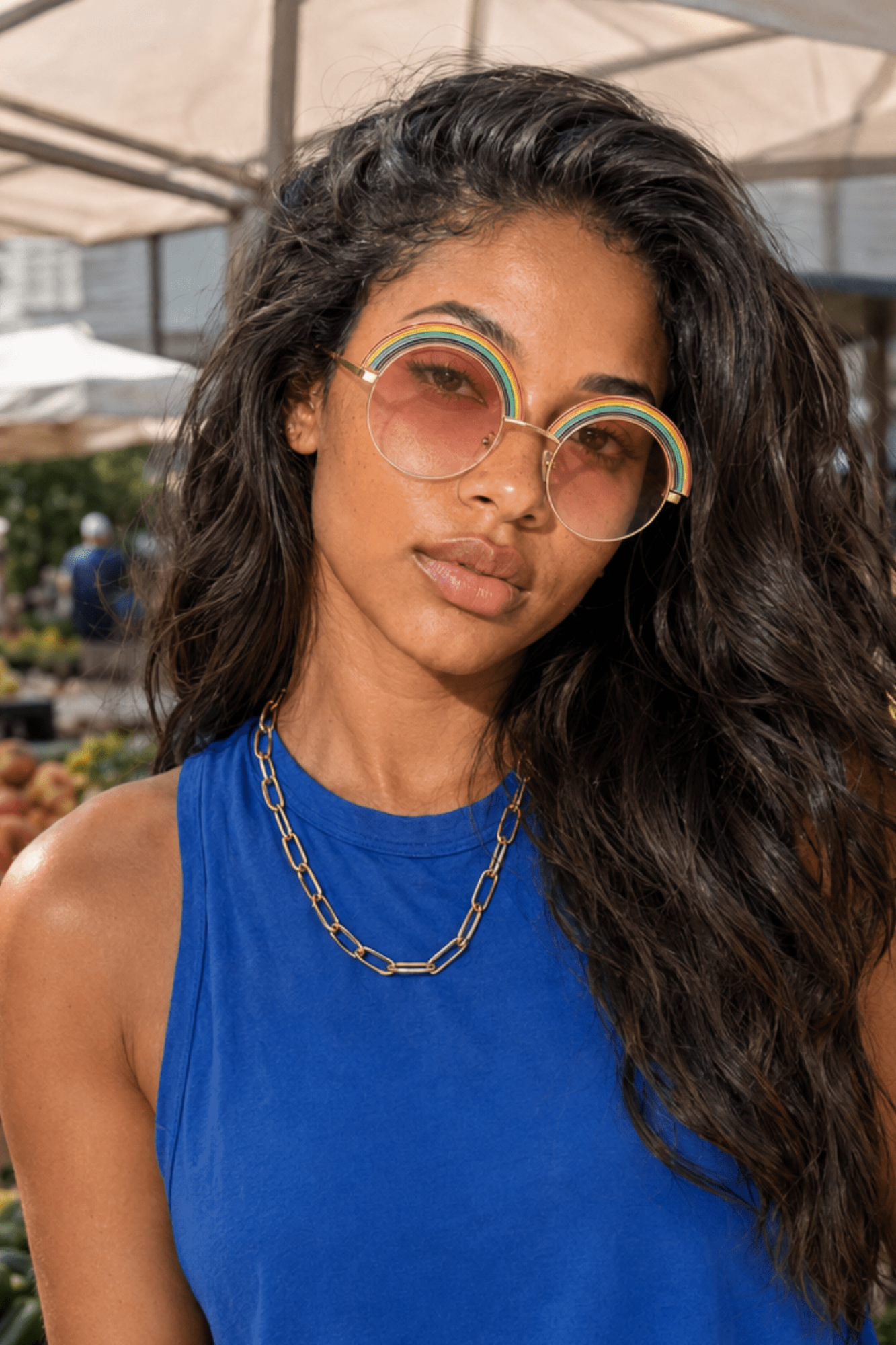 Rainbow Brighter Sunglasses - Adorned Rebel
