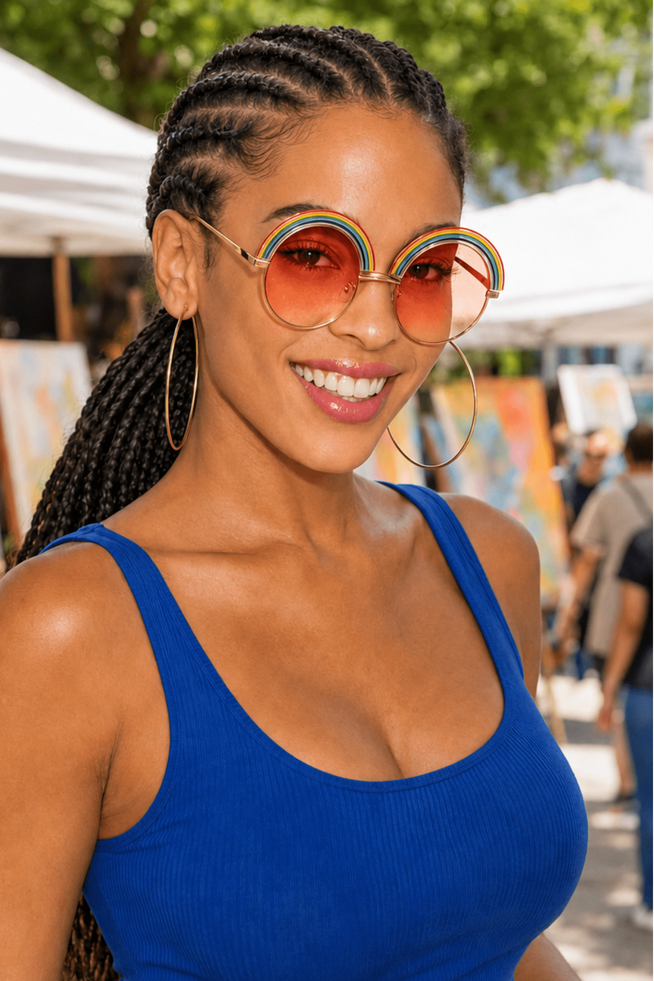 Rainbow Brighter Sunglasses - Adorned Rebel