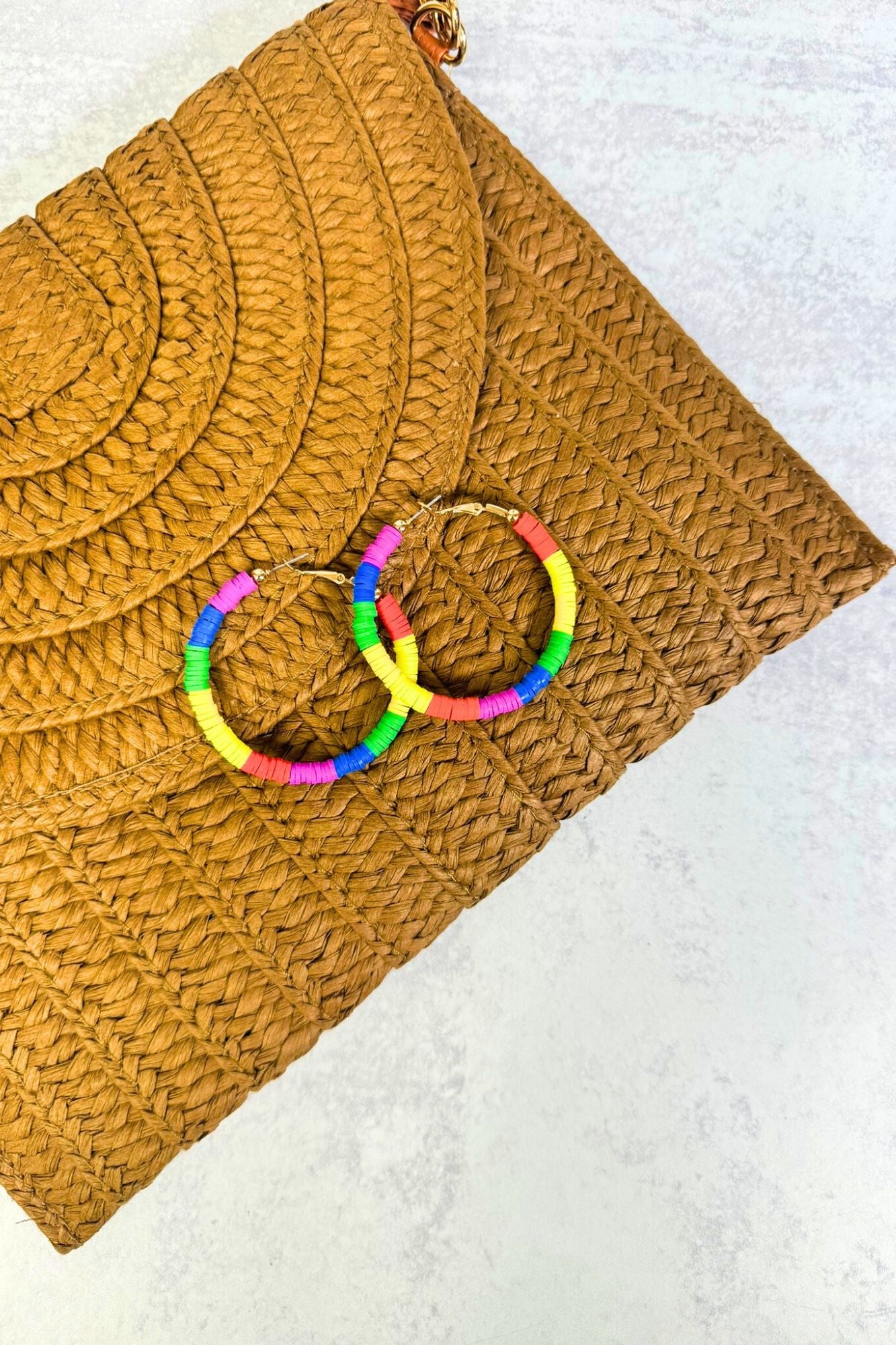 Rainbow Radiance Hoop Earrings - Adorned Rebel