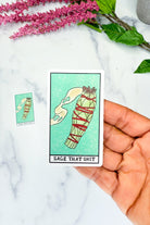 Sage That Shit Tarot Card Sticker - Adorned Rebel