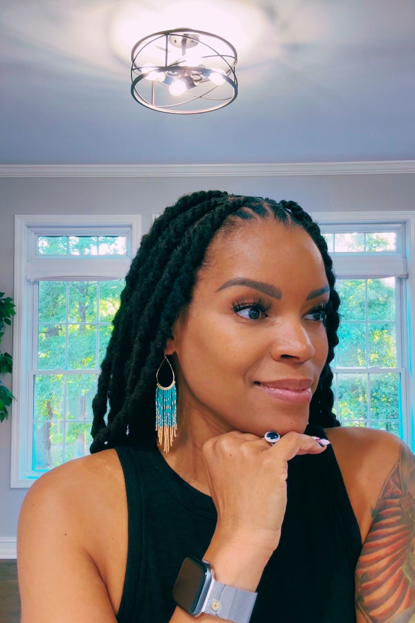 Sahara Teal Cascade Earrings - Adorned Rebel