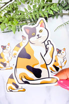 Sassy Calico Cat Sticker - Adorned Rebel