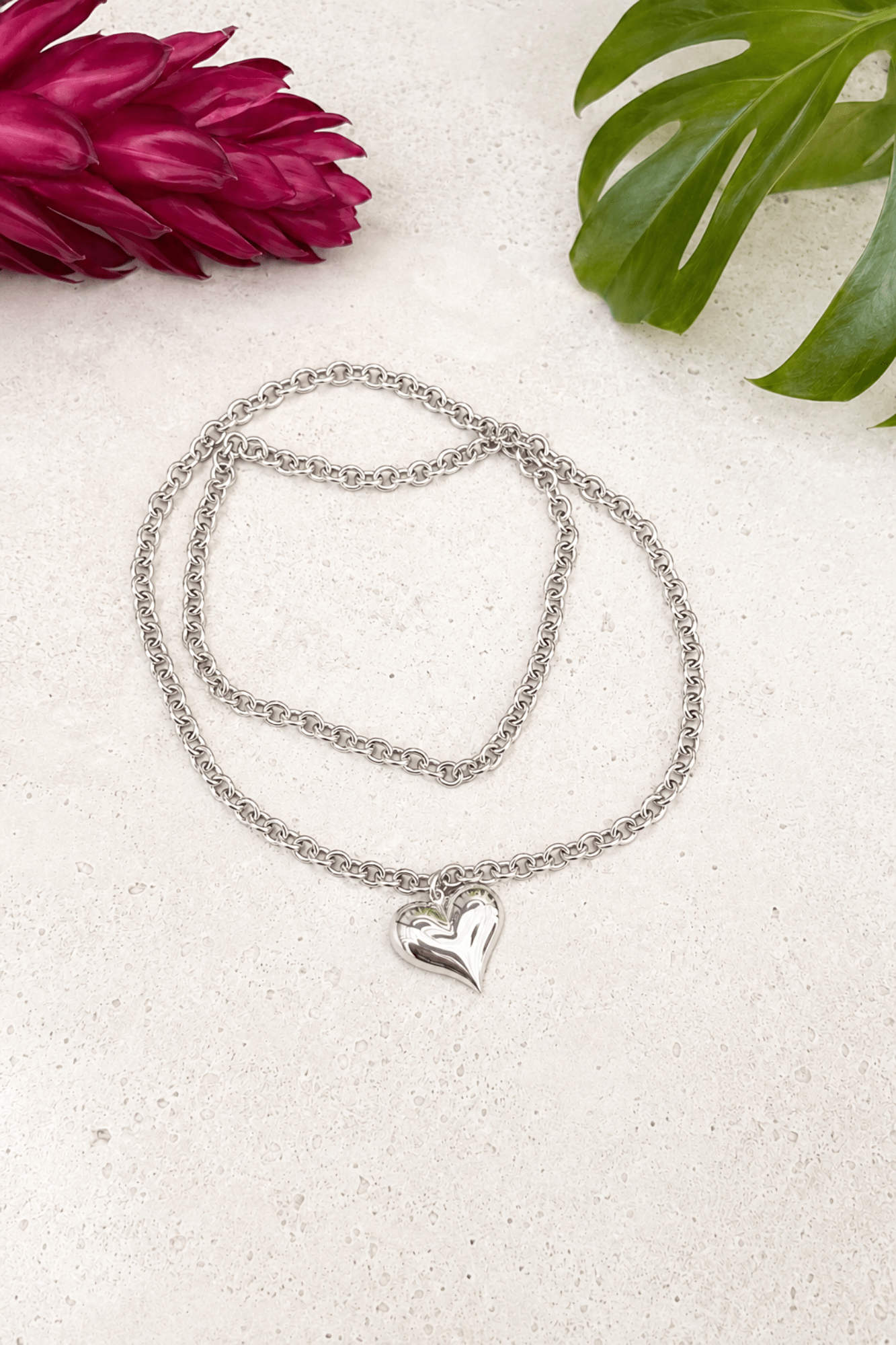 Silver Luxe Heart Convertible Necklace - Adorned Rebel