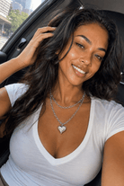 Silver Luxe Heart Convertible Necklace - Adorned Rebel