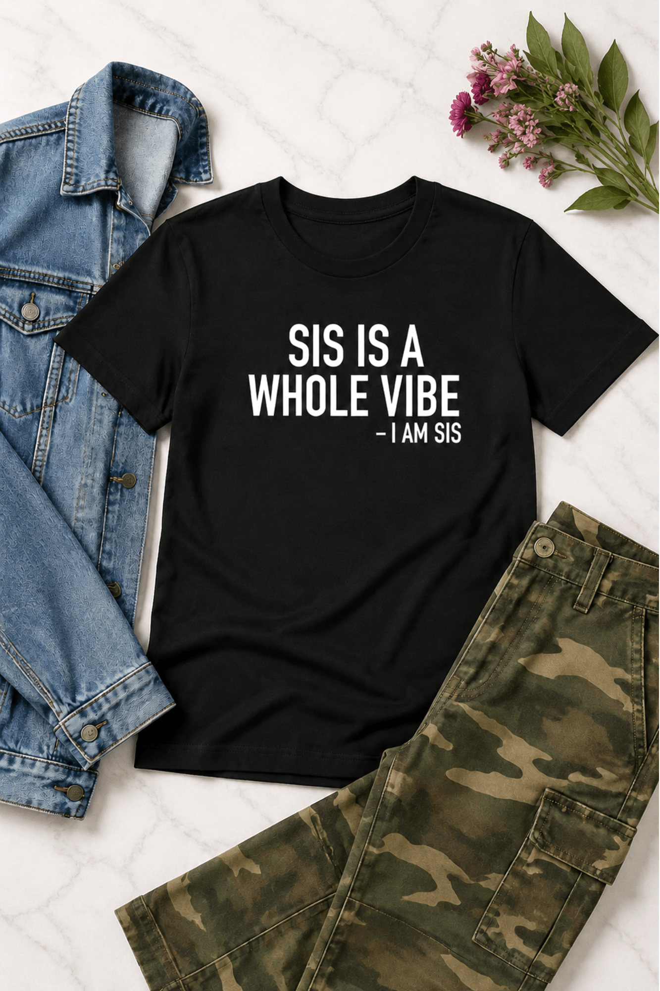 Sis is a Whole Vibe Graphic Tee - Adorned Rebel