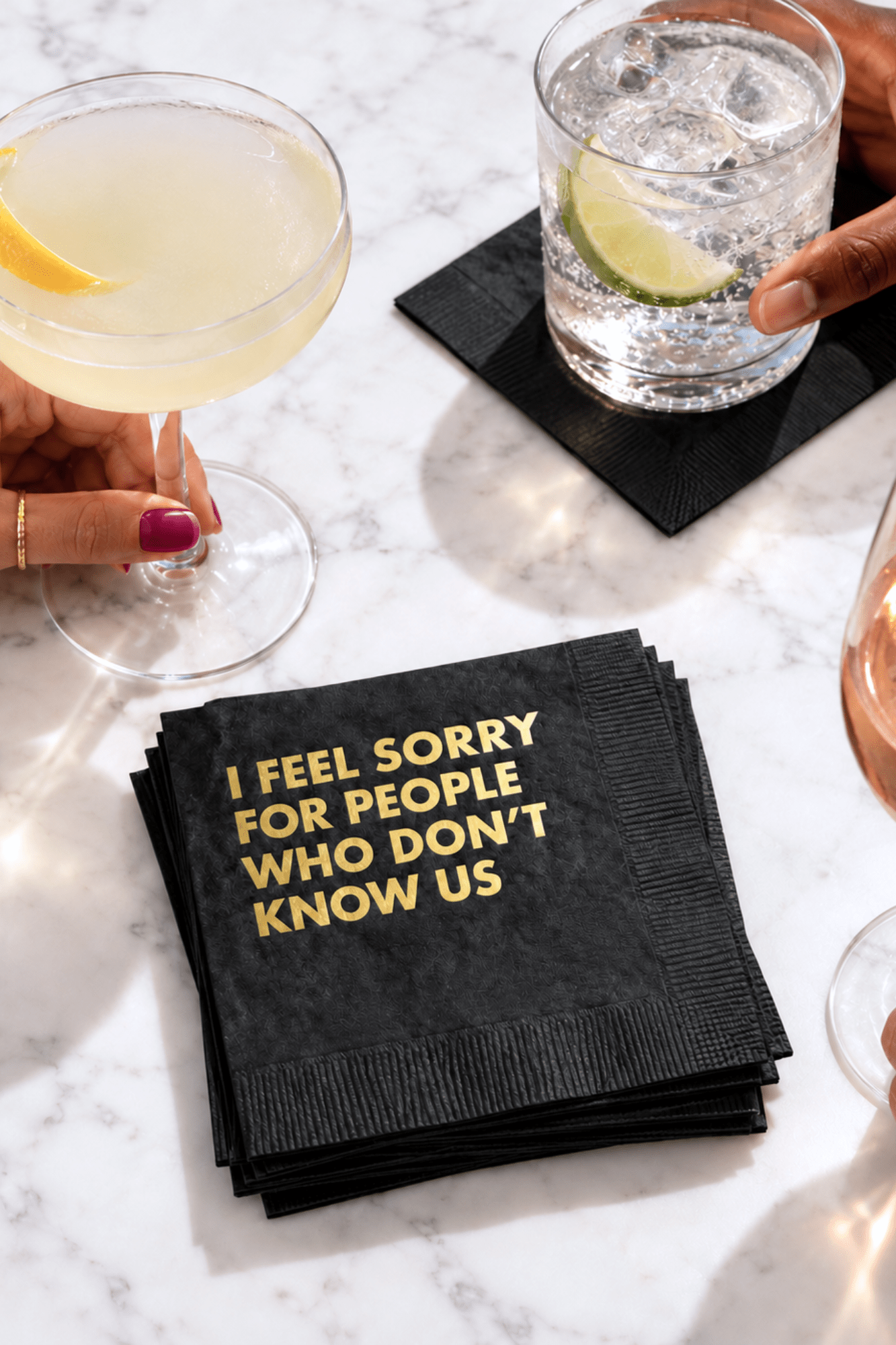 Sorry Not Sorry Cocktail Napkins - Adorned Rebel