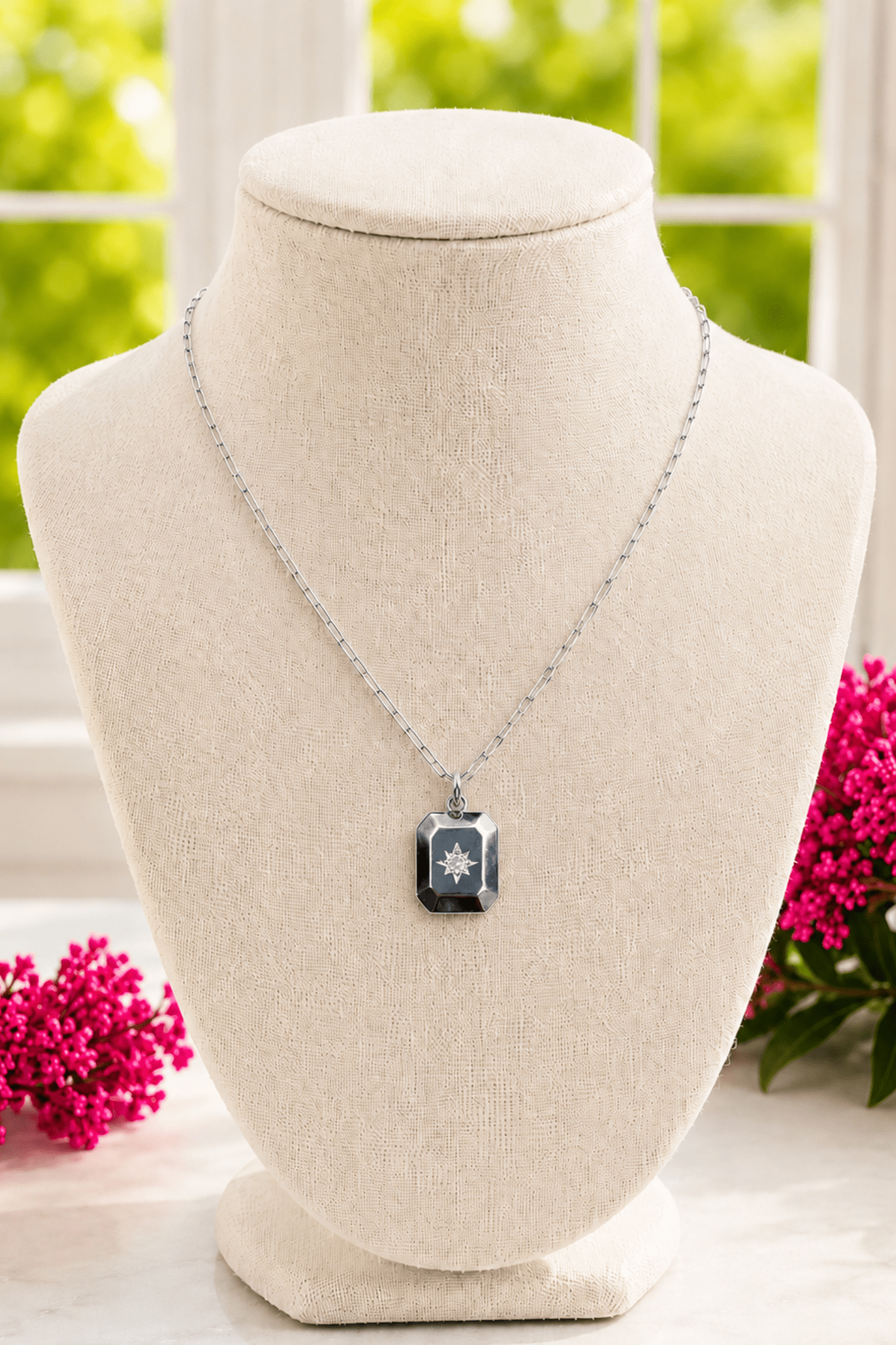 Starred Silver Tag Charm - Adorned Rebel
