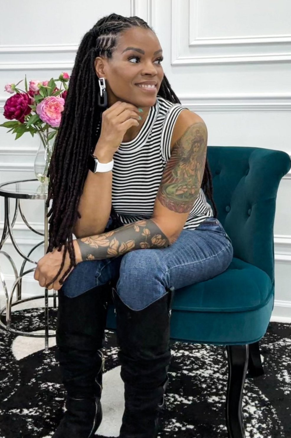 Stripe It Up Ribbed Tank - Adorned Rebel