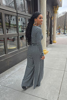 Striped Allure Wide Leg Set - Adorned Rebel