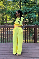 Taylor Pant Set | Yellow - Adorned Rebel