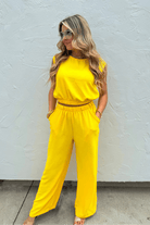 Taylor Pant Set | Yellow - Adorned Rebel