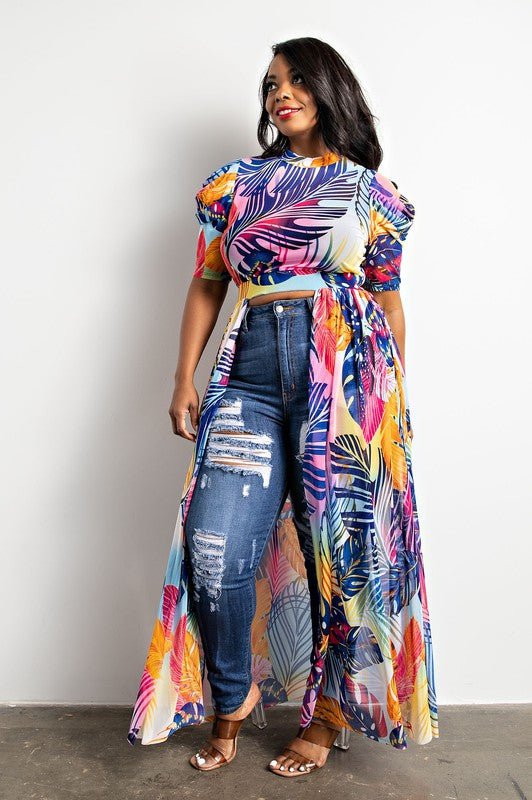 Tropical Breeze Maxi Top - Adorned Rebel