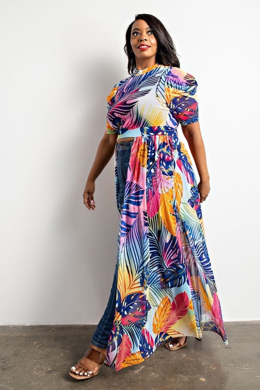 Tropical Breeze Maxi Top - Adorned Rebel