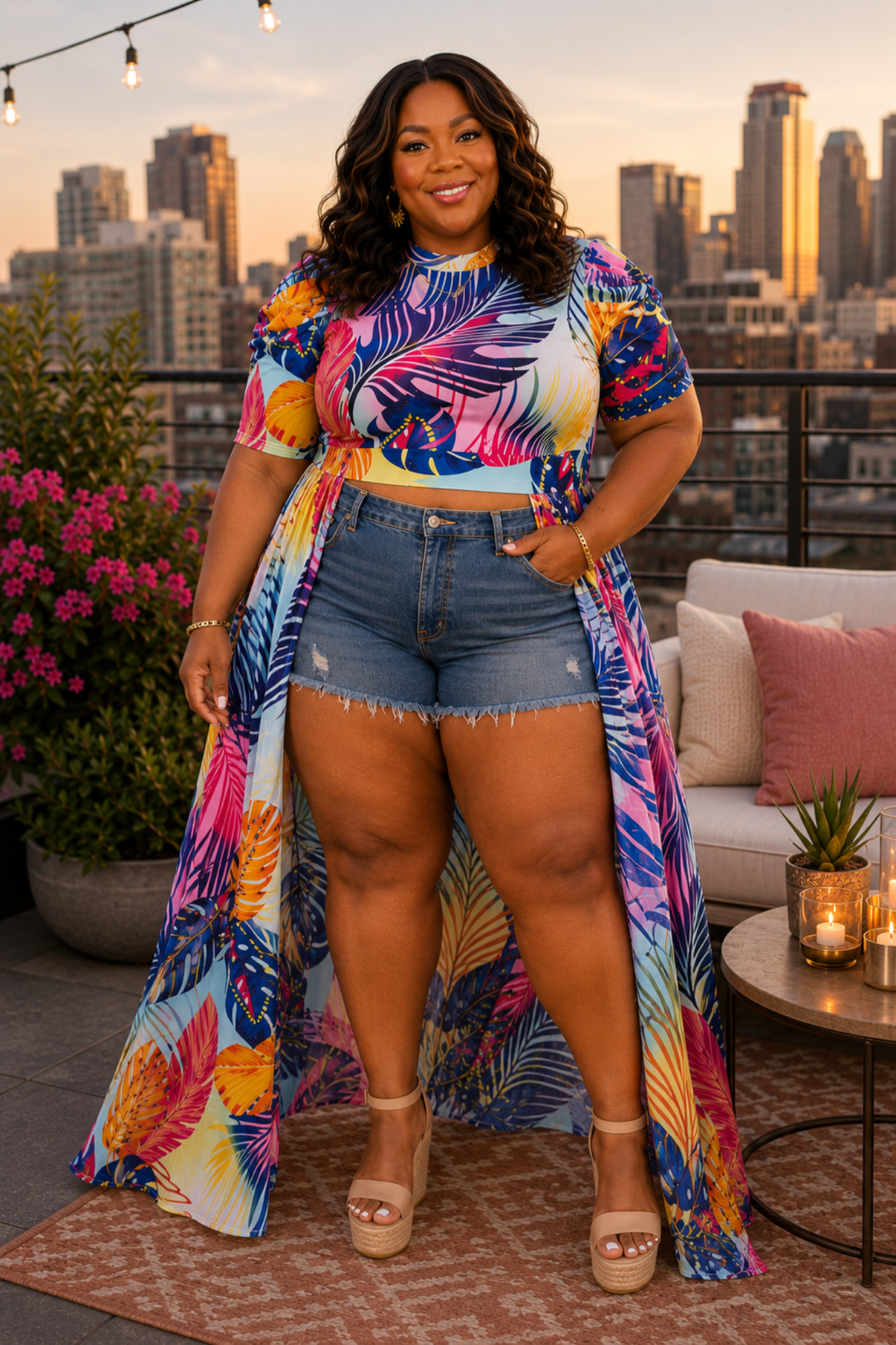 Tropical Breeze Maxi Top - Adorned Rebel