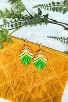 Tropical Sunset Leaf Earrings - Adorned Rebel