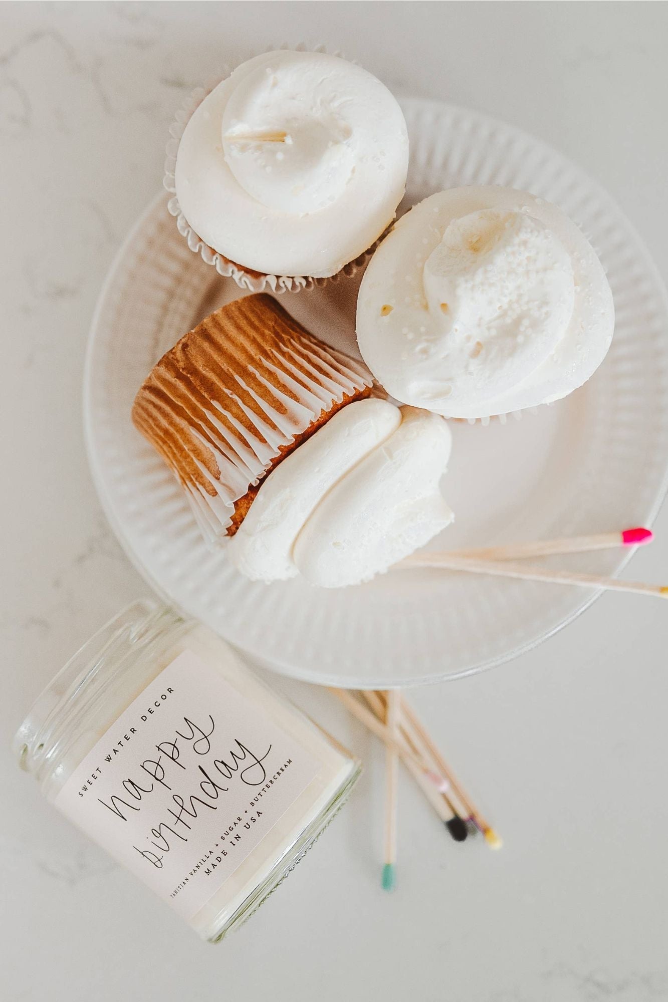 Vanilla Buttercream Birthday Candle - Adorned Rebel