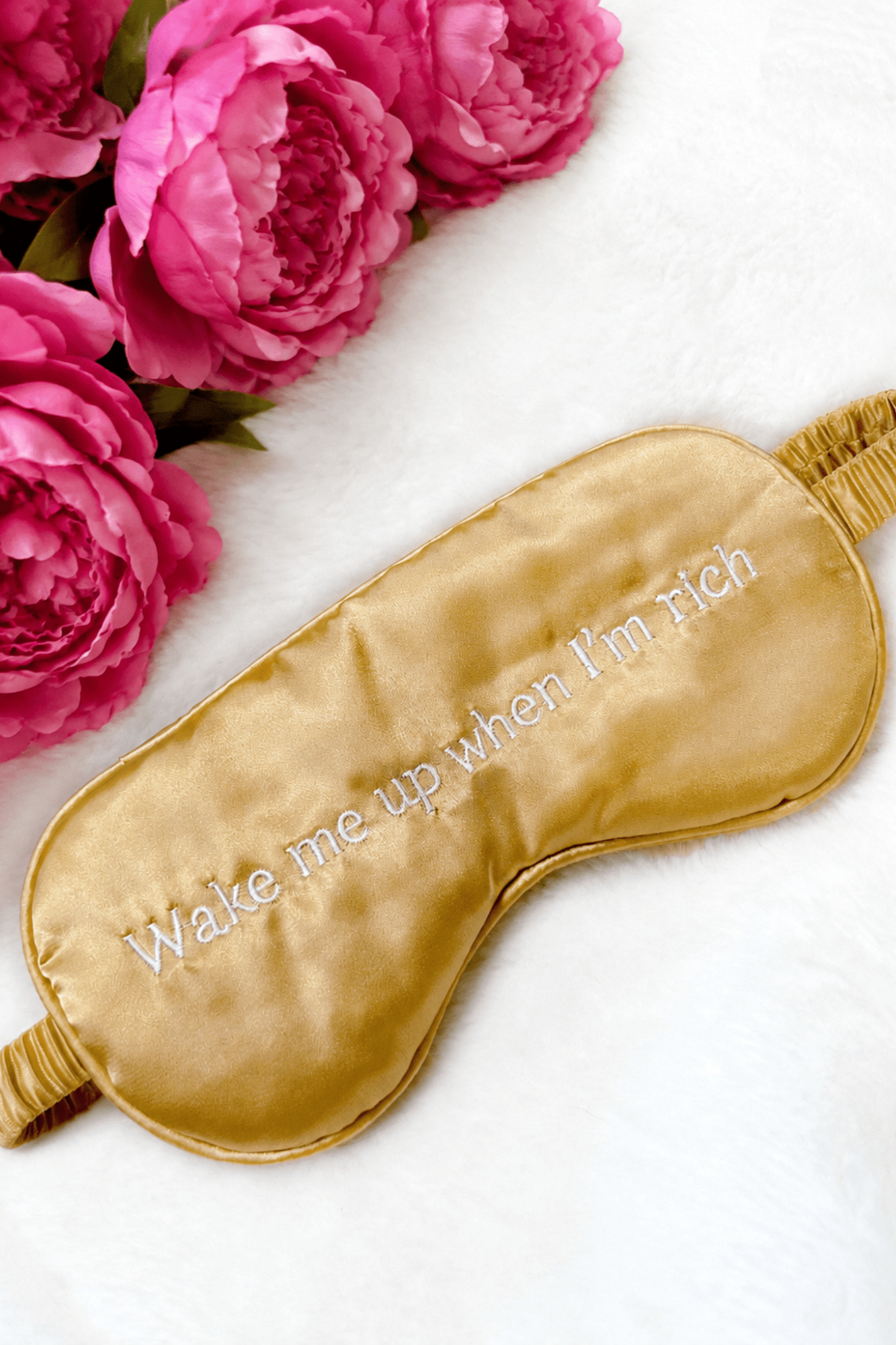 "Wake Me Up When I’m Rich" Sleep Mask - Adorned Rebel