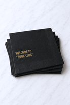 Welcome to “Book Club” Cocktail Napkins - Adorned Rebel
