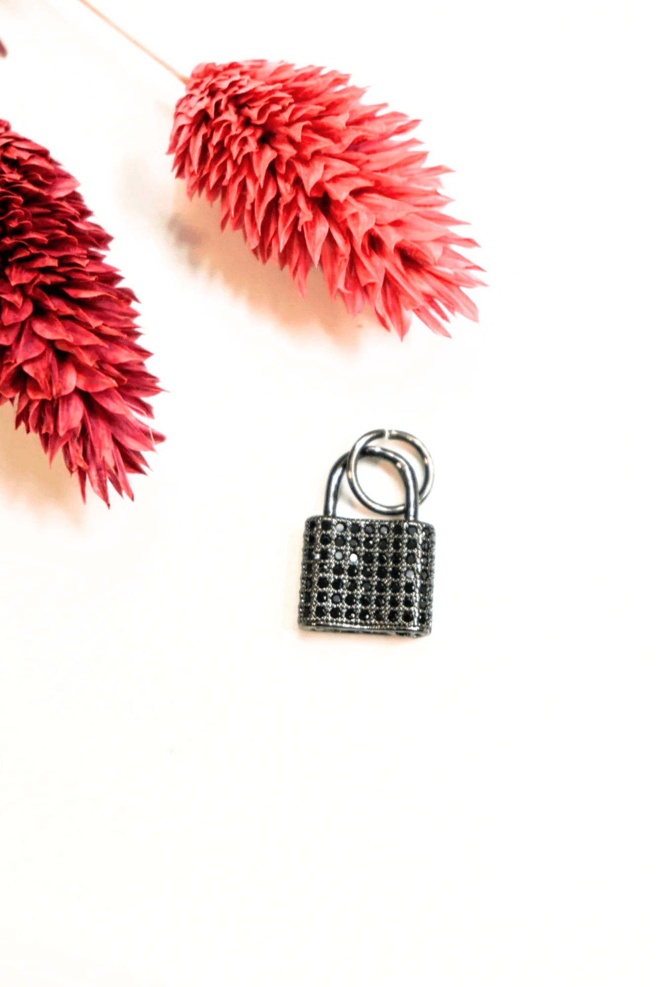 Black Lock Charm - Two Elevens Boutique