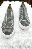 Camo Slip-On Canvas Shoes - Two Elevens Boutique