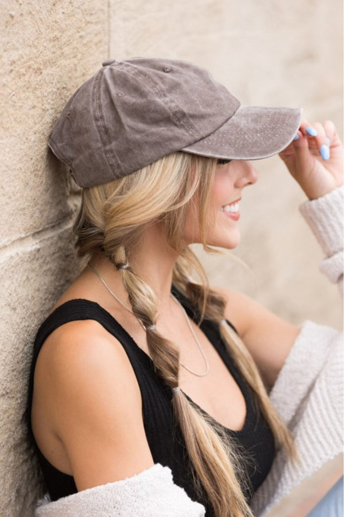 Cocoa Mineral Washed Ball Cap - Adorned Rebel