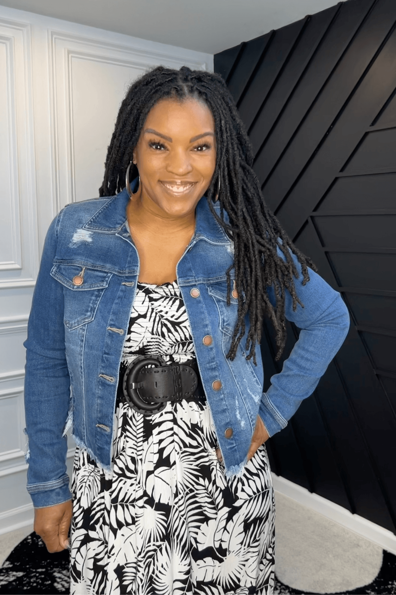 Jean jacket 2025 with frayed bottom