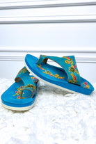 Eden Turquoise Sandals - Two Elevens Boutique